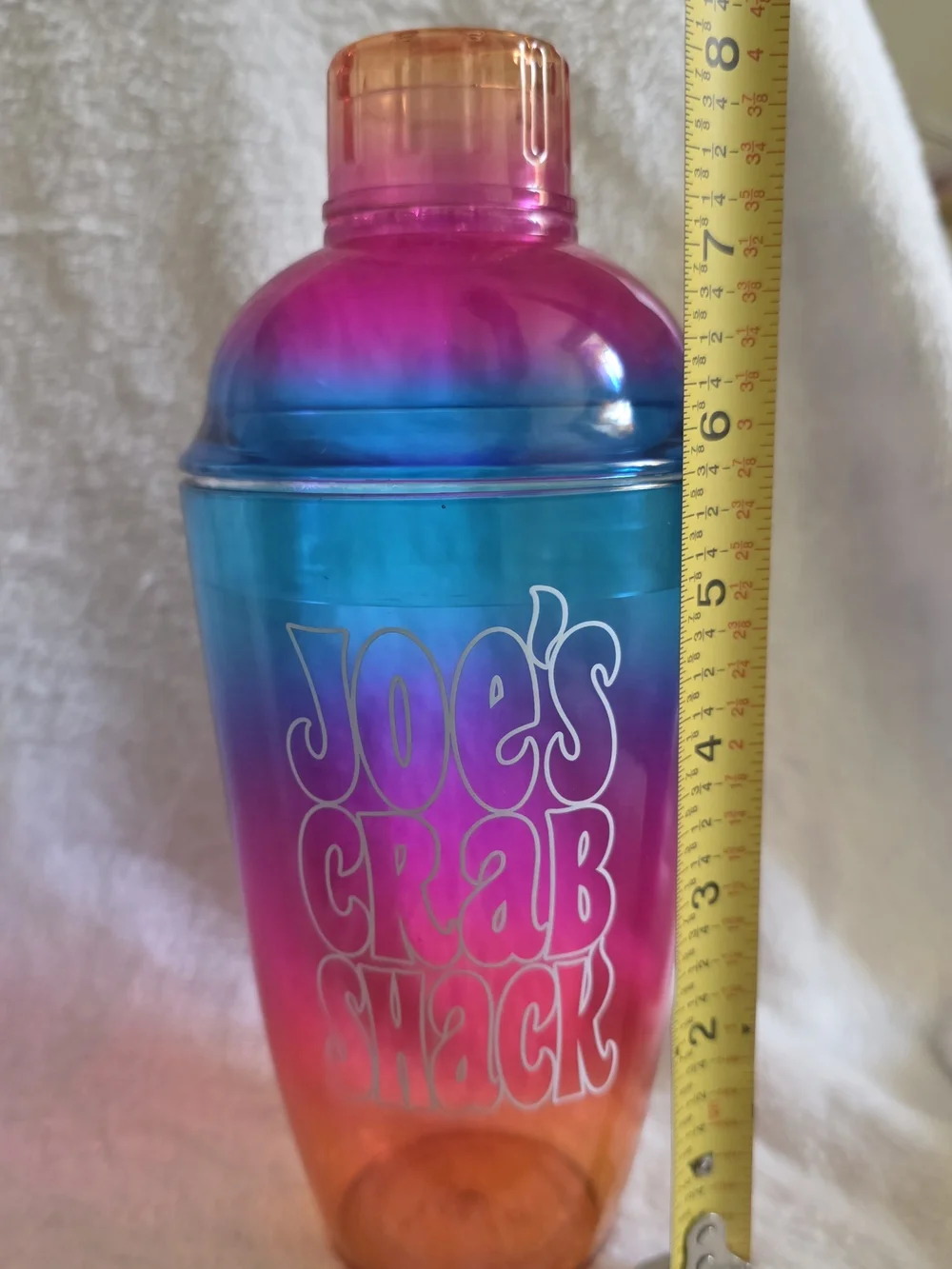 Joe's Crab Shack Ombre Shaker Bottle - Blue Pink Orange